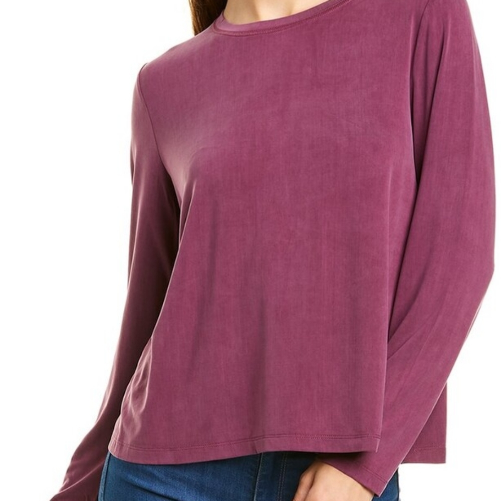 Eileen Fisher Sandwashed Crew Neck